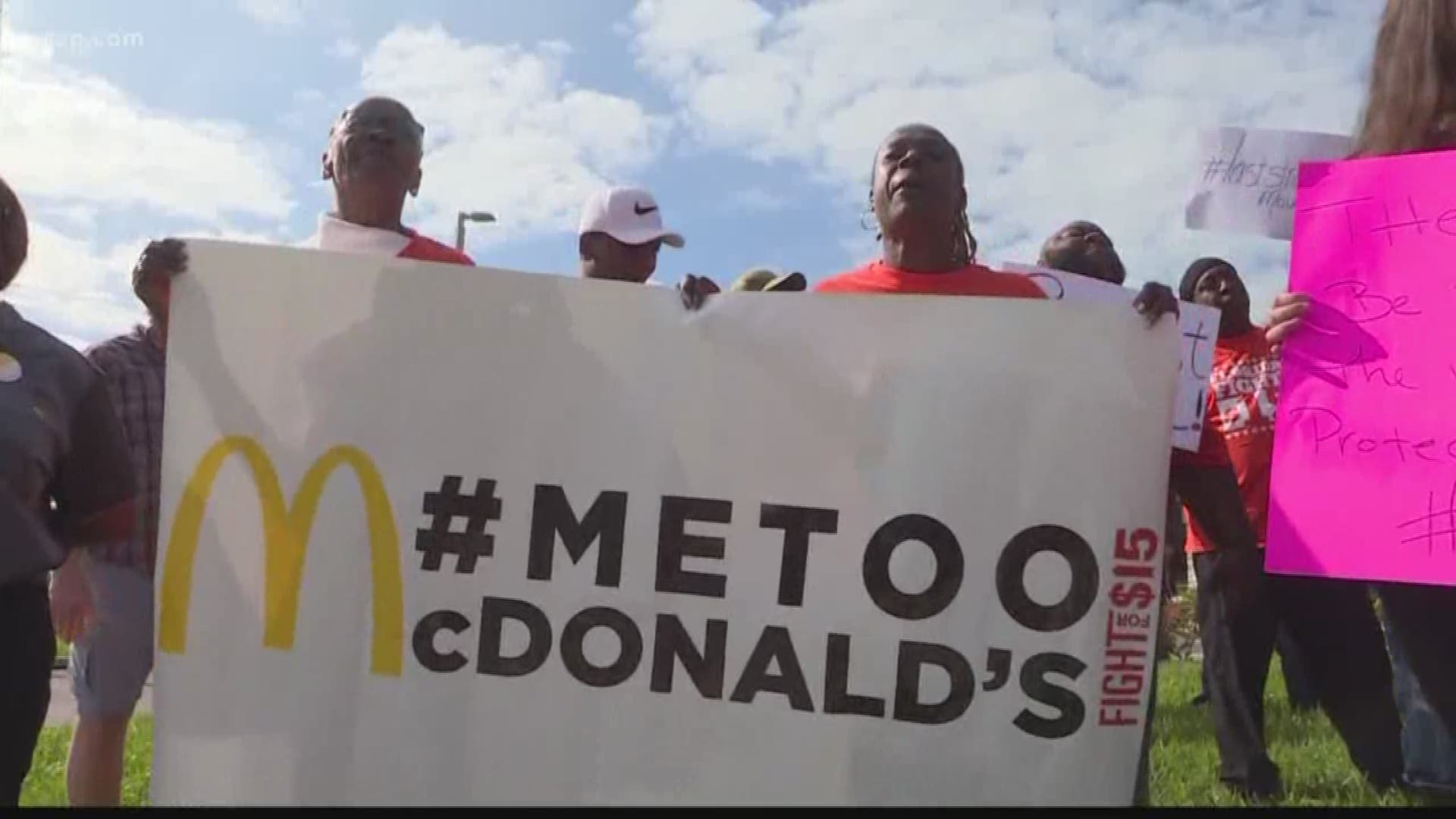 A viral video shows a McDonald's employee being attacked at a St. Petersburg restaurant. Dozens striked on Tuesday and demanded better safety training.