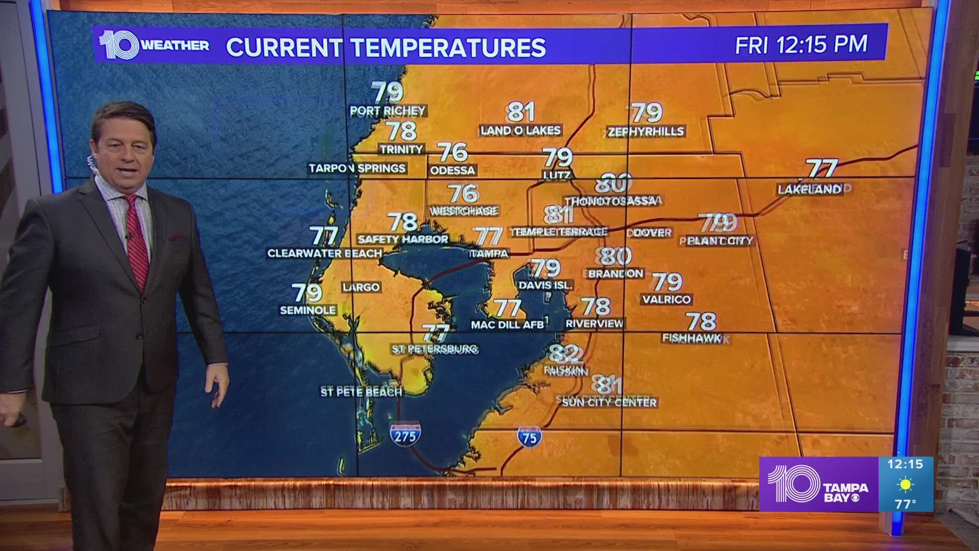 Was there frost in Tampa Bay this morning?