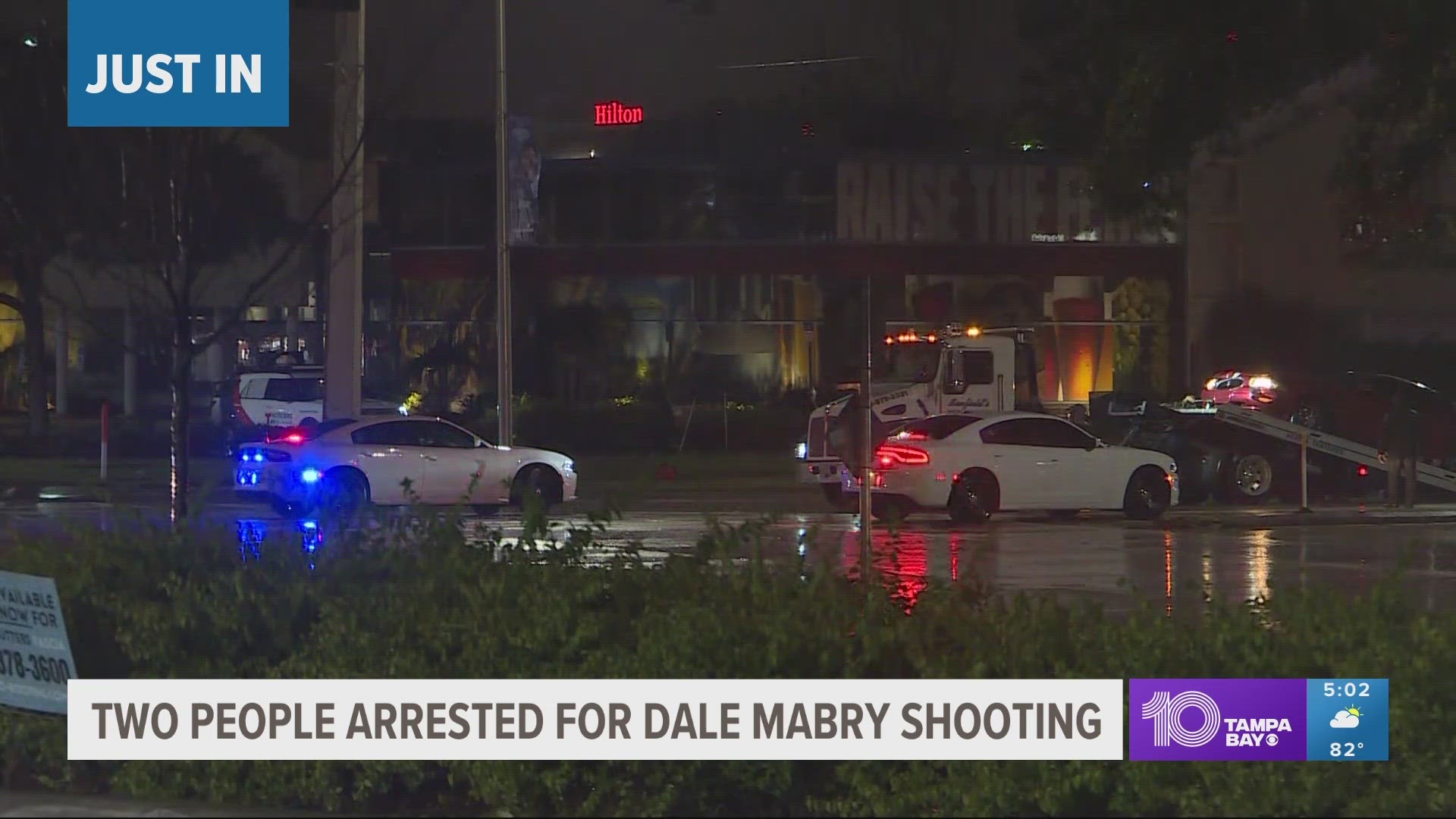 A 26-year-old and 23-year-old were arrested for the shooting that left two people hurt last week, the Tampa Police Department reports.