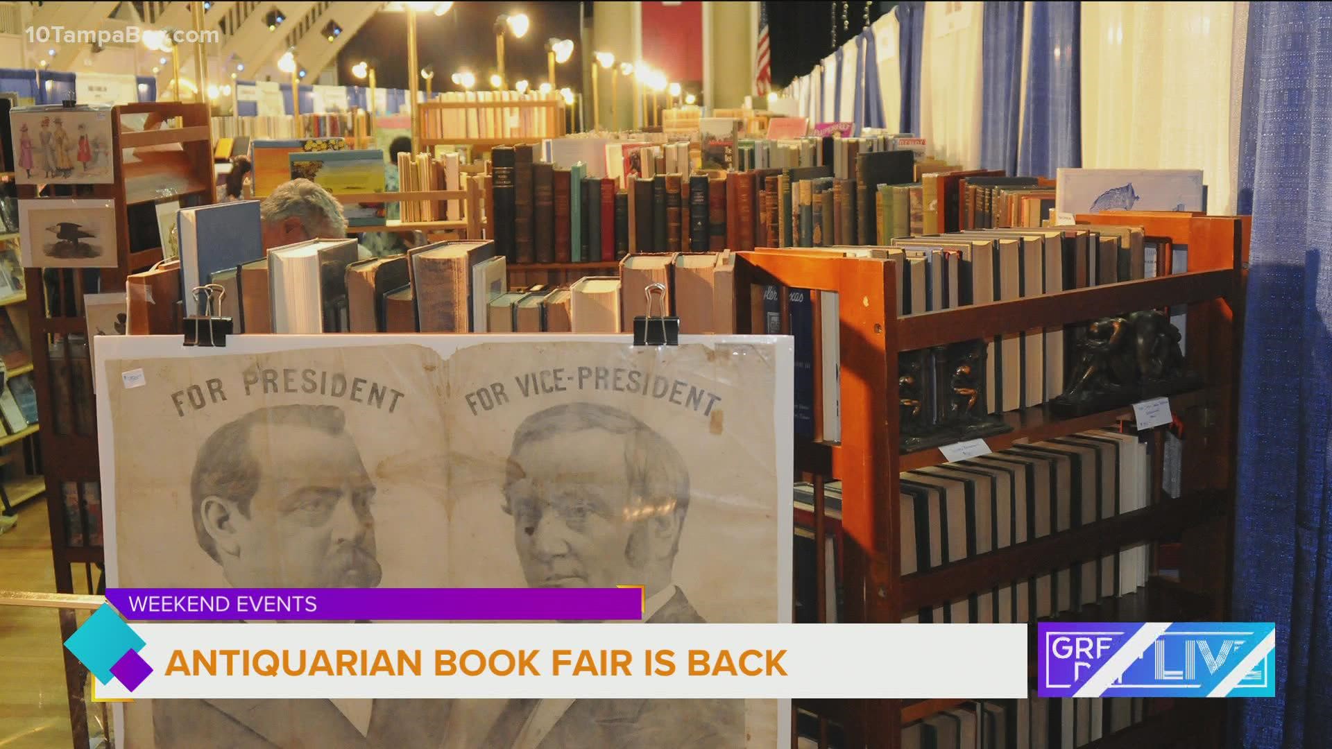 The Antiquarian Book Fair is back this weekend in St. Pete. GDL got an up-close look at rare books and prints.