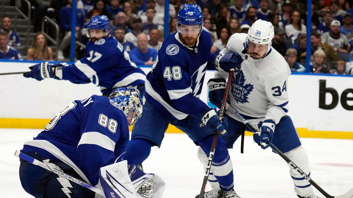 Tavares scores in OT as Leafs beat Lightning to advance - The San Diego  Union-Tribune