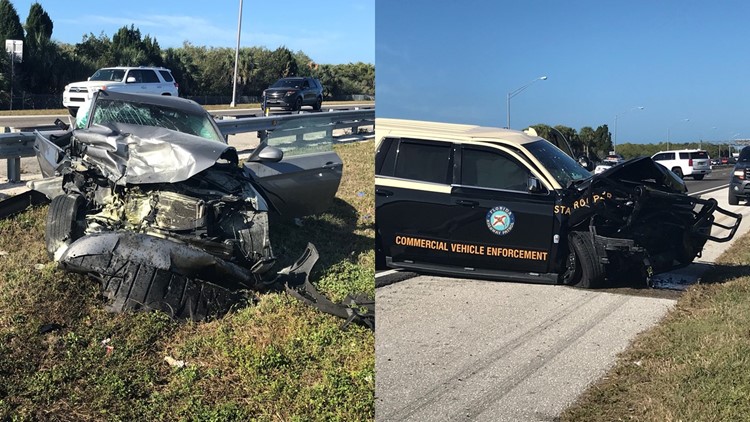 FHP: Trooper 'seriously injured' after driver crashes into her SUV near Skyway 10K