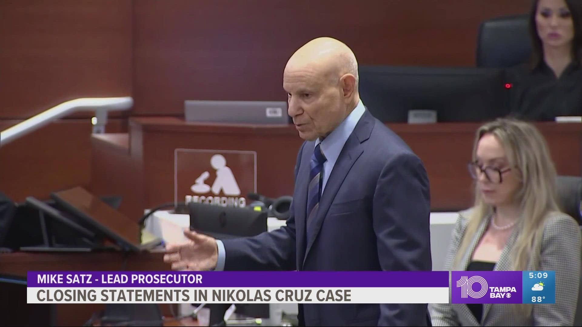 The lead prosecutor and attorney for Florida school shooter Nikolas Cruz have made their closing arguments.