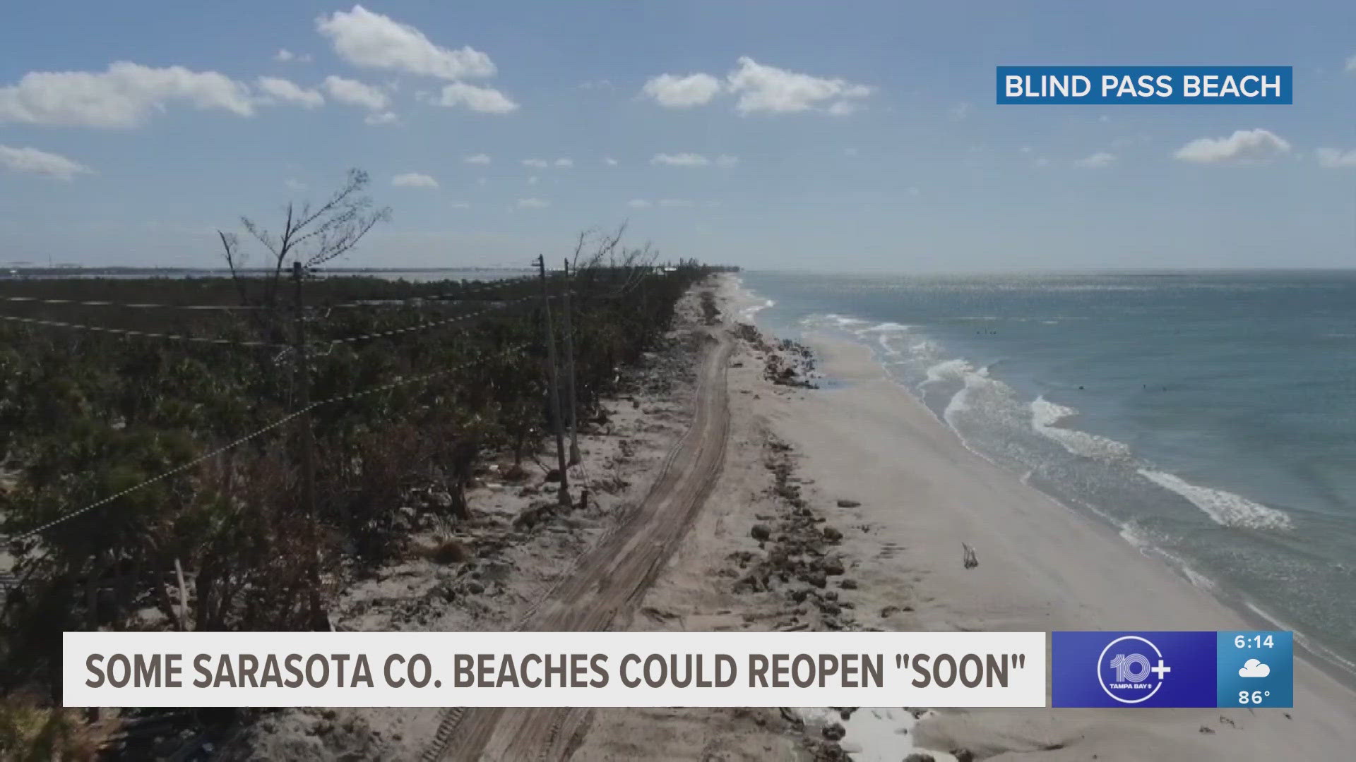 Officials in Sarasota County provided an update on when beaches could potentially open to the public.