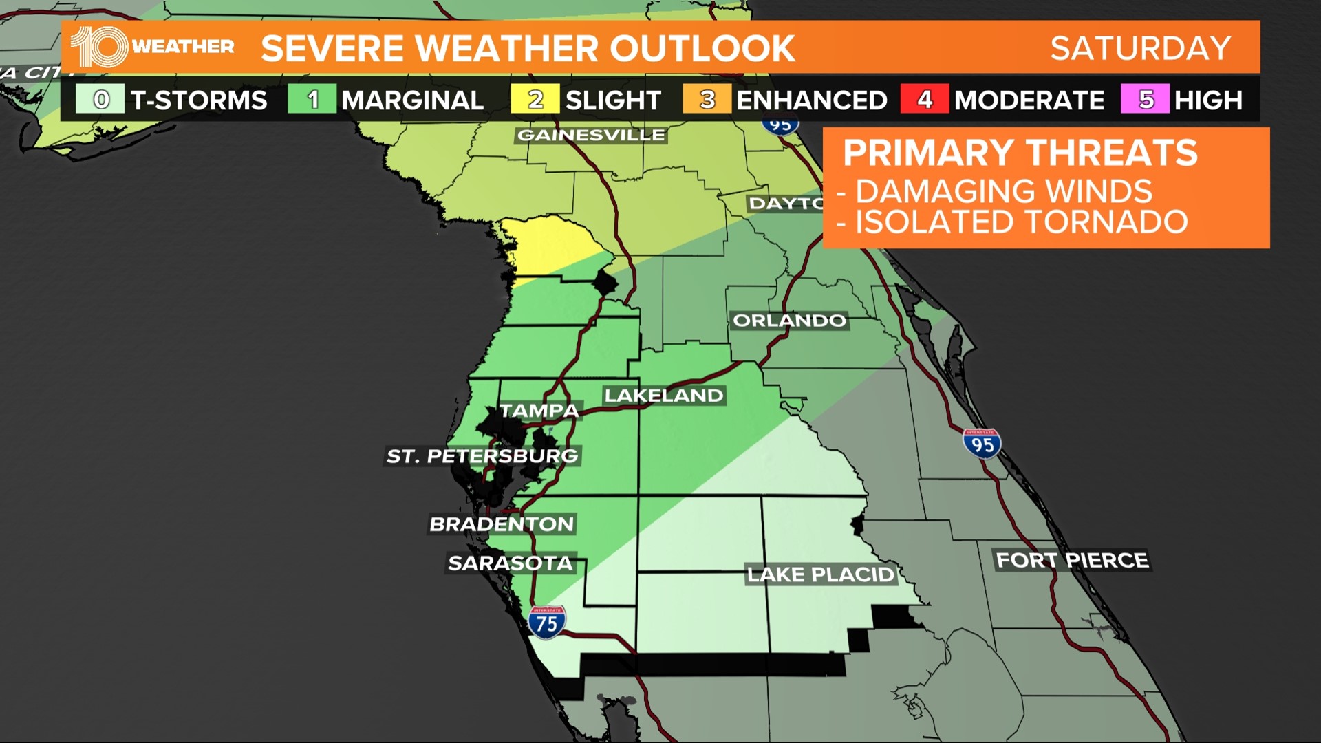 Tampa Bay severe weather risk includes high winds, tornadoes | wtsp.com