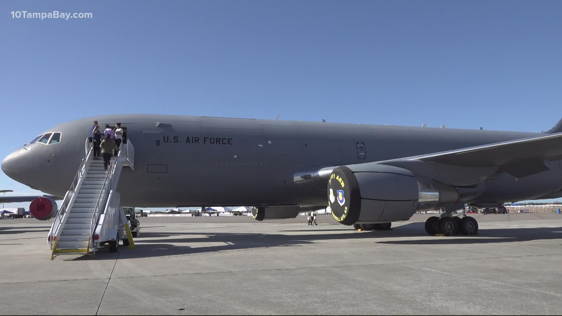 The KC-46 allows for more fueling and cargo and has better medical capabilities.