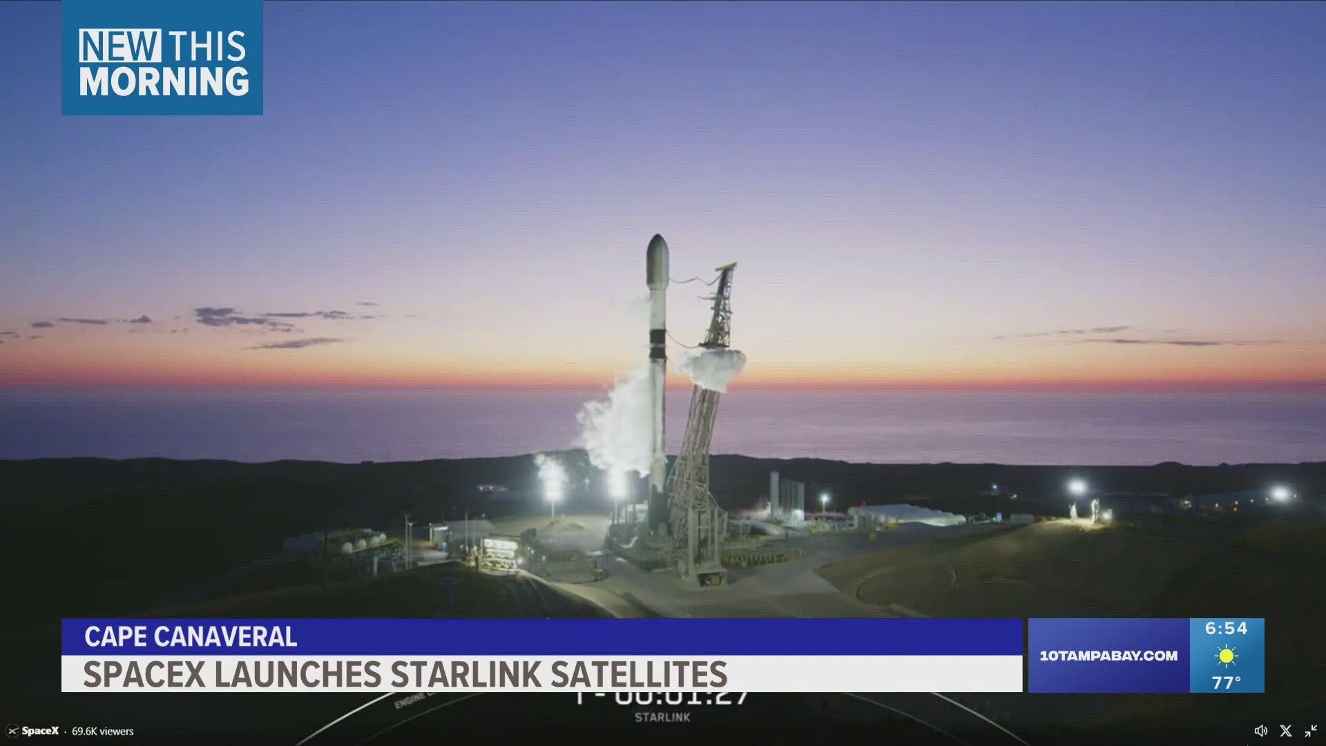 The Falcon 9 blasted off Sunday night from Cape Canaveral and the satellites are meant to further connect and provide WiFi for areas across the globe.