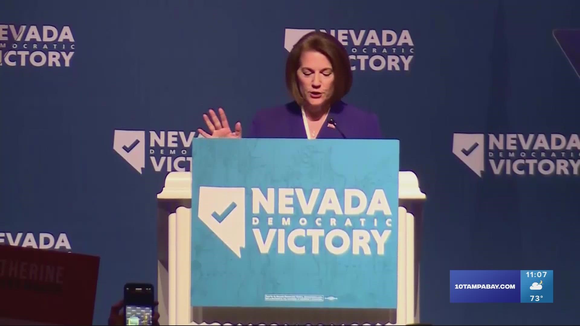 Sen. Catherine Cortez Masto's victory in Nevada gave Democrats the 50 seats they needed to keep the Senate.