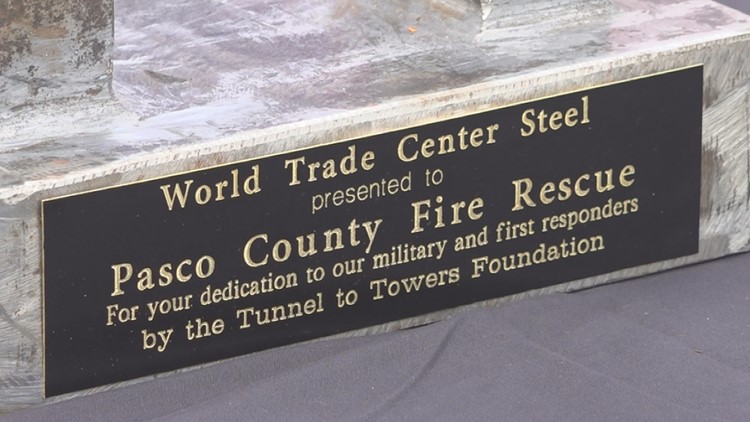 Steel from World Trade Center donated to Pasco County Fire Rescue
