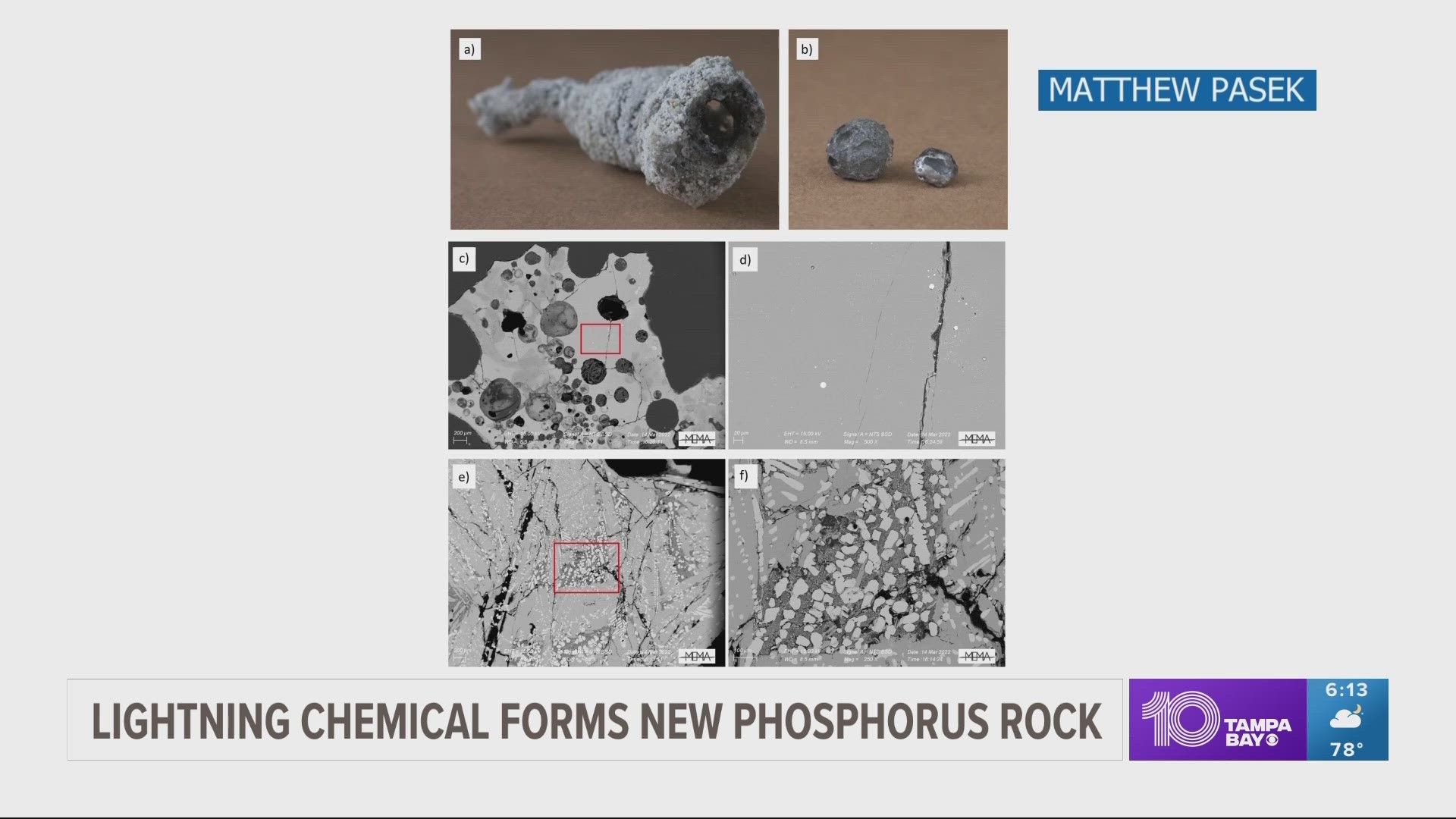 The rock contains a combination of space and earth minerals.