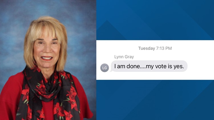 School board member texts vote during meeting to close Just Elementary School