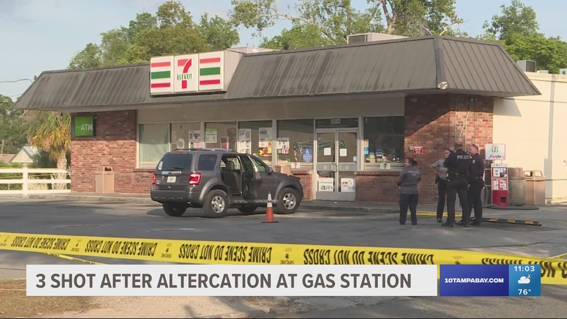 3 people hurt in Zephyrhills gas station shooting, officials say