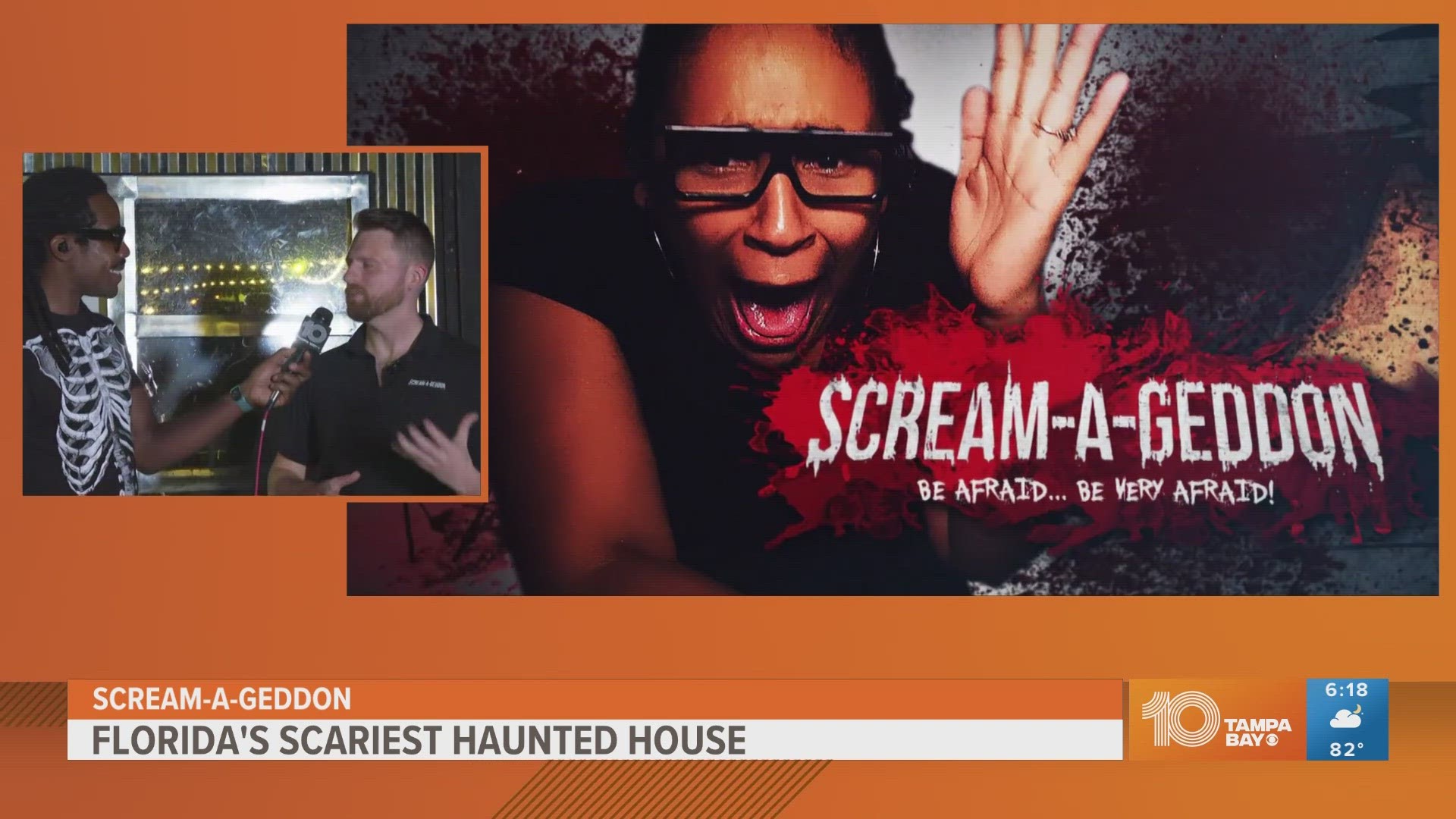 Florida's "Scariest Haunted House" features a science experiment gone horribly wrong. Busch Gardens has more friendly-family offerings.