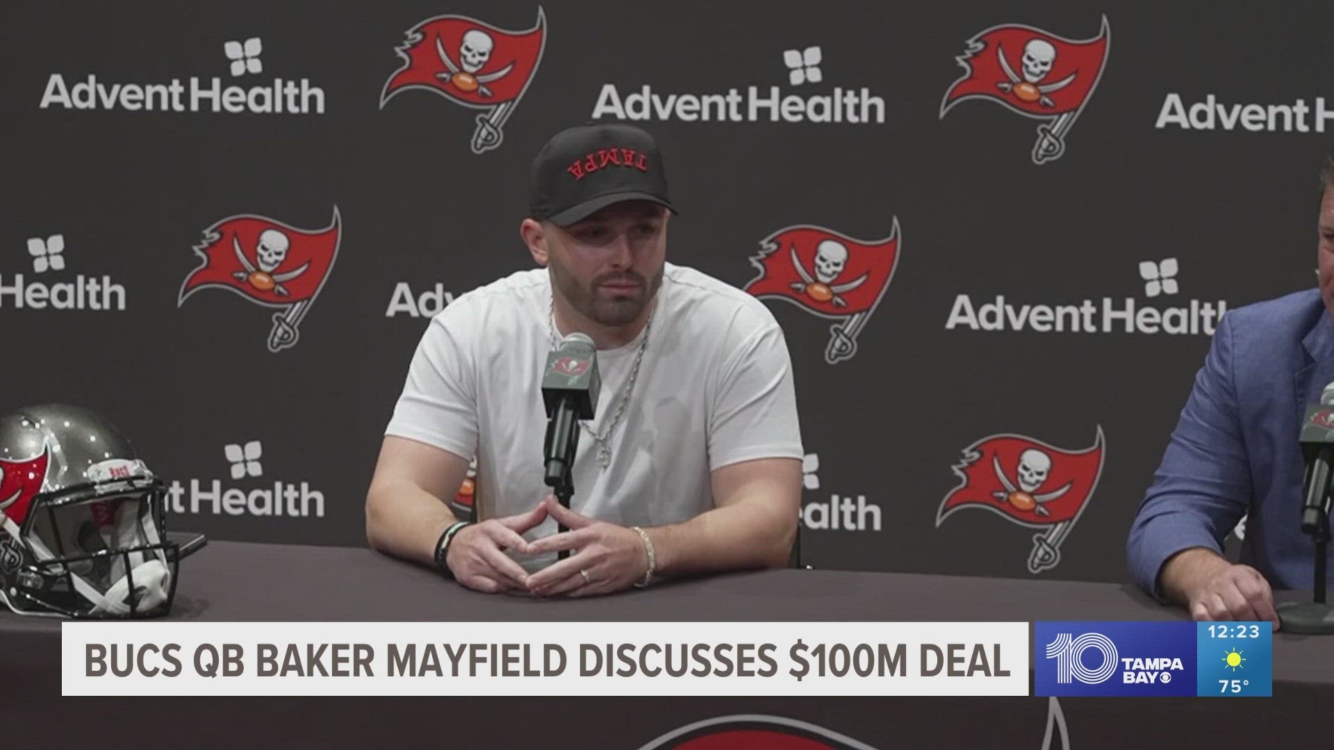 The contract keeps Mayfield with the Bucs for the next three years.