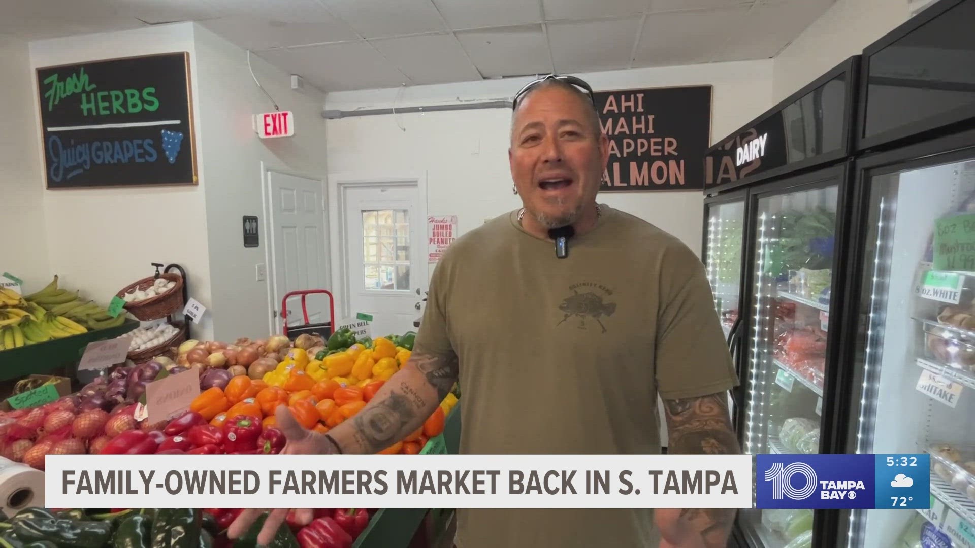 The MacDill Fresh Farmers Market used to be open on West Shore Boulevard, but it closed after several years when the owner sold the property.