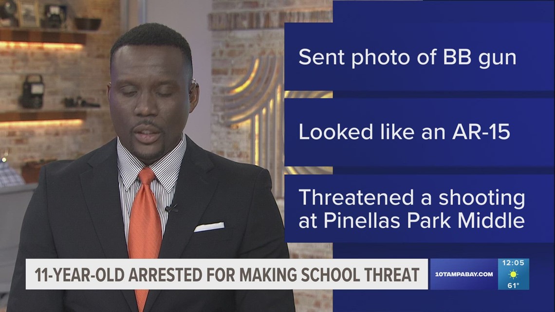 11-year-old arrested for threatening shooting at Pinellas Park Middle ...