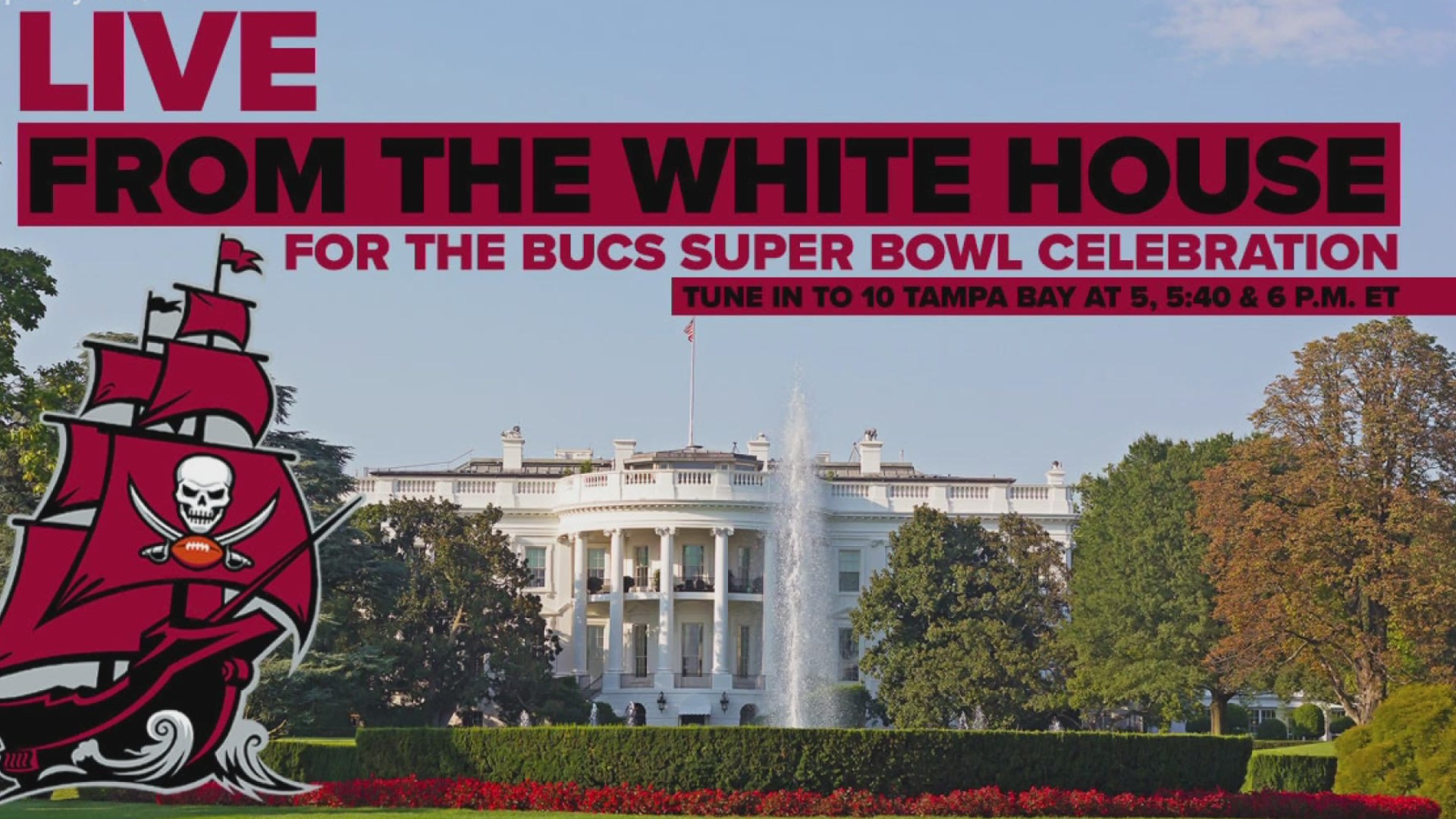 The Super Bowl LV-winning Buccaneers will be the first Tampa Bay team to visit 1600 Pennsylvania Ave.