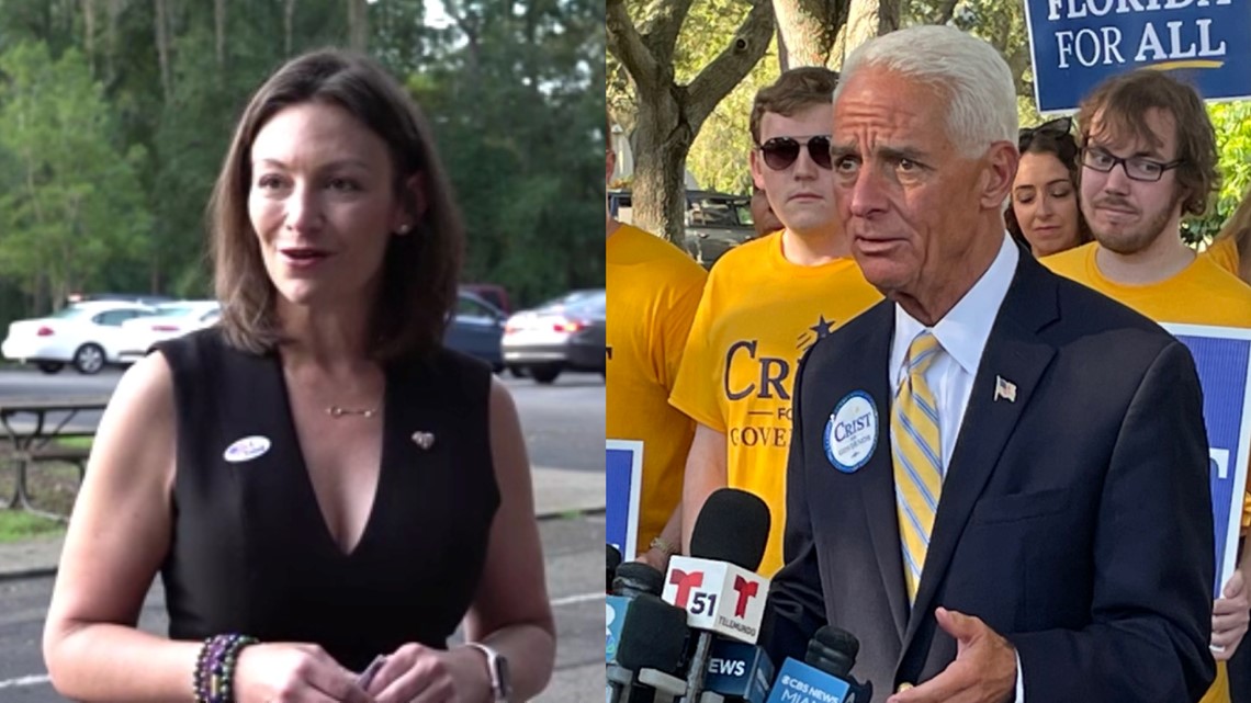 Florida Democratic Primary Fried And Crist Cast Their Ballots