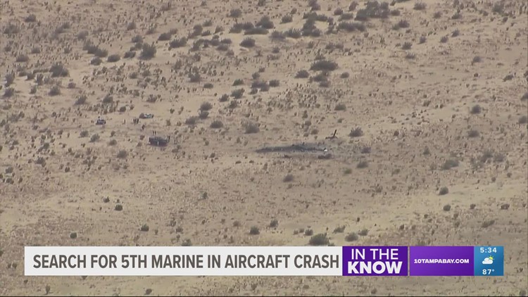 US Military: 5 Marines killed in aircraft crash in desert