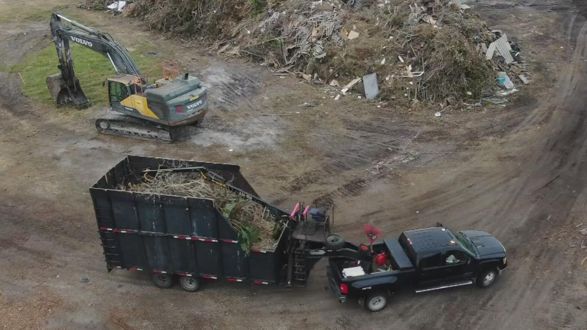 County leaders are calling for patience as efforts to pick up the storm debris continue.