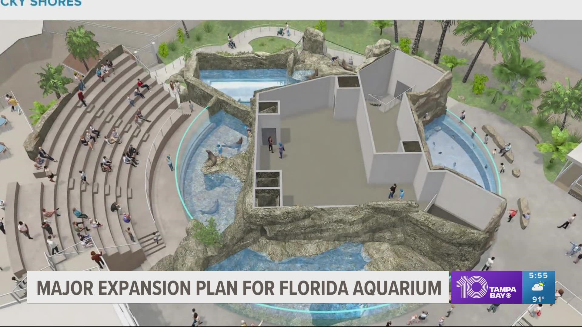 This project marks the first big expansion for the aquarium since its opening in 1995.