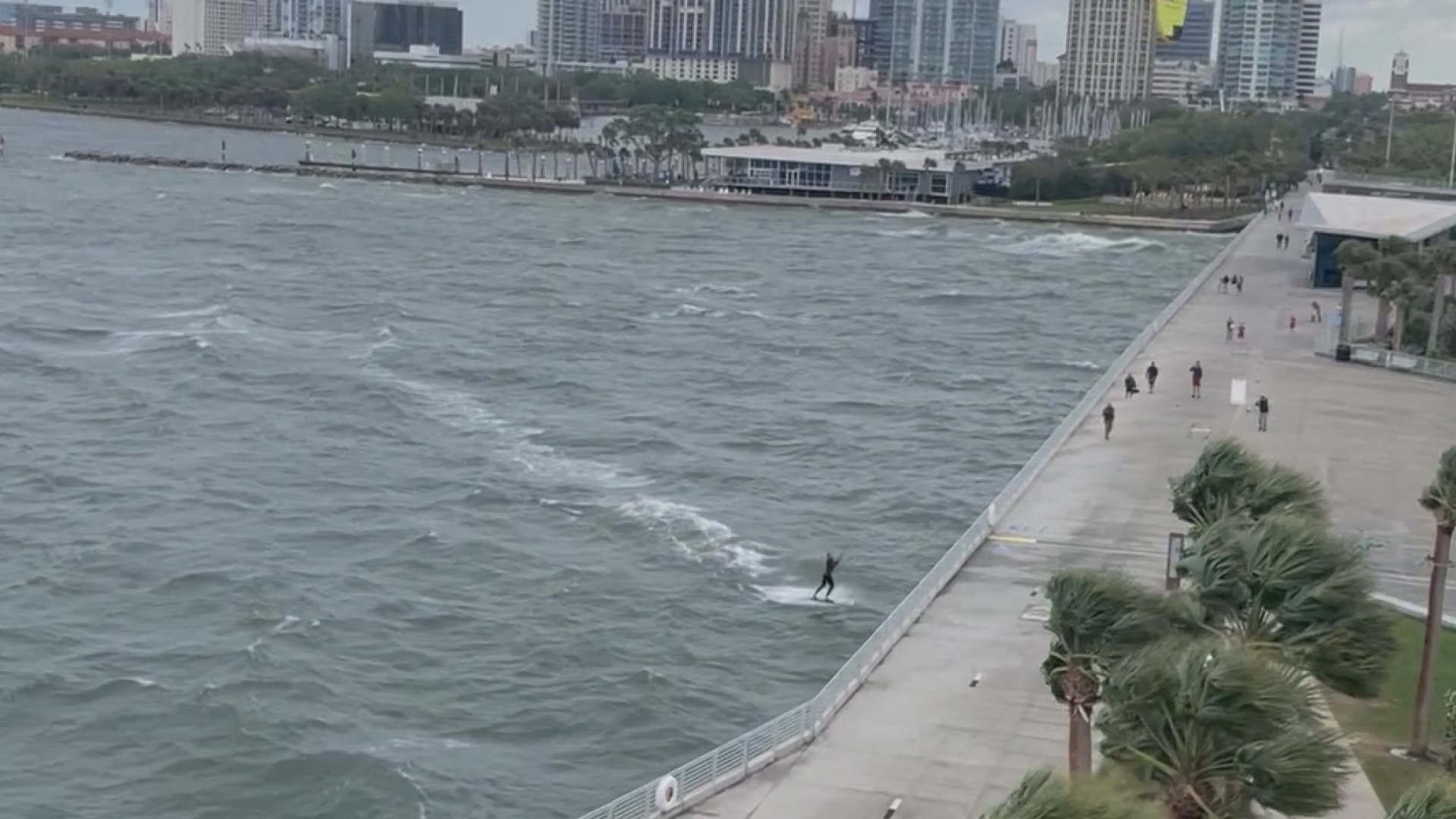 A 38-year-old man was injured after a kiteboarding crash Friday morning at the St. Pete Pier.