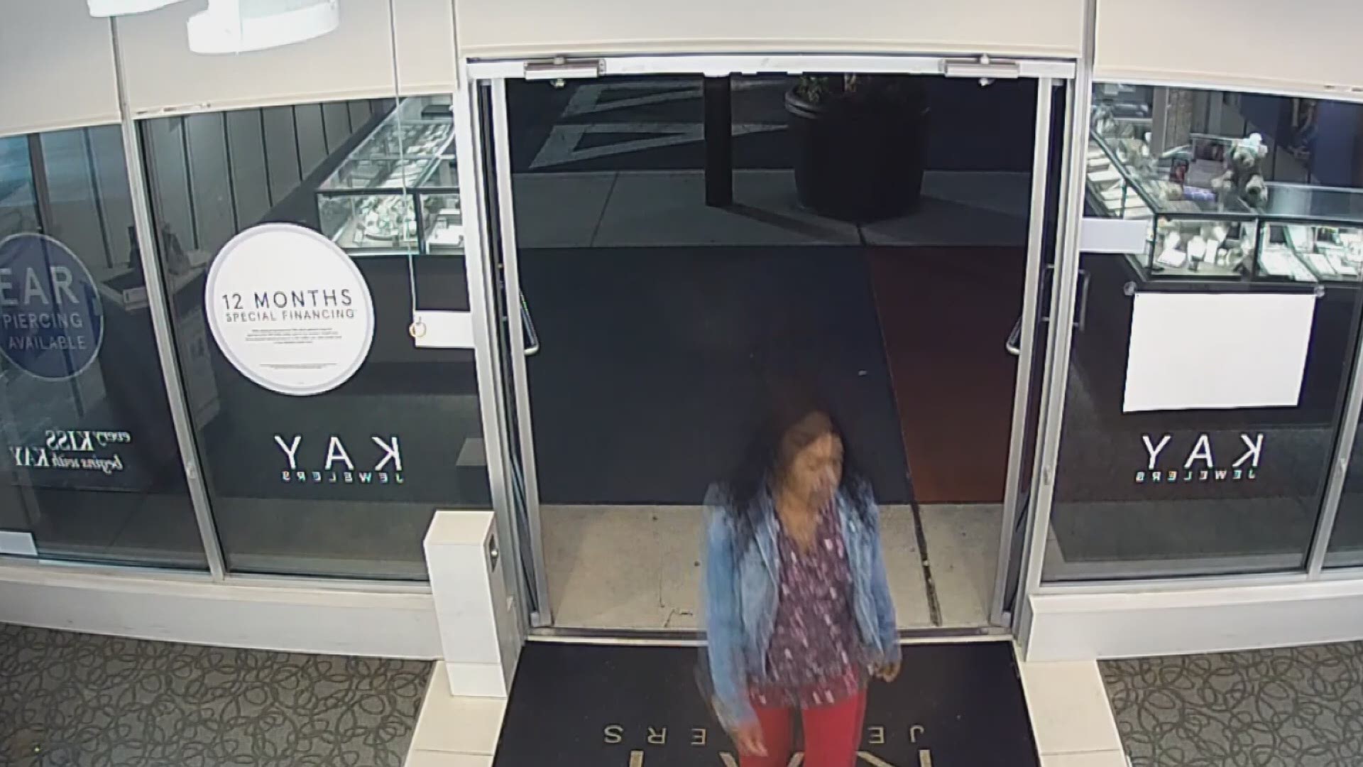 Deputies say a woman who asked to look at engagement rings at a jewelry store, grabbed a 3.61-carat ring and sprinted out of the place without paying.