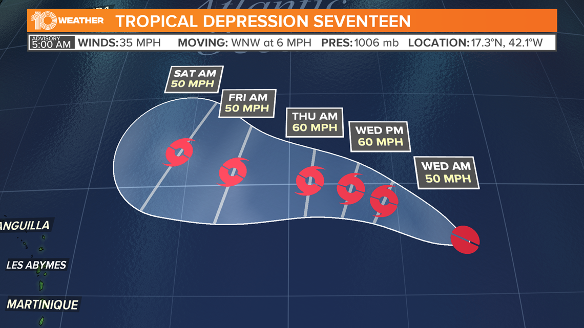 Tropical Depression 17: Tracking The Tropics | Wtsp.com