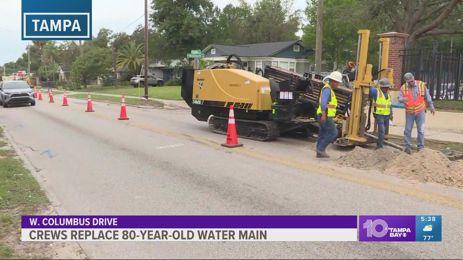 This project will enhance water quality and pressure along with reducing the number of water main breaks.