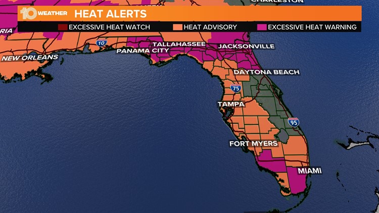 Inland Hillsborough under rare 'excessive heat warning.' Here's what to  know.