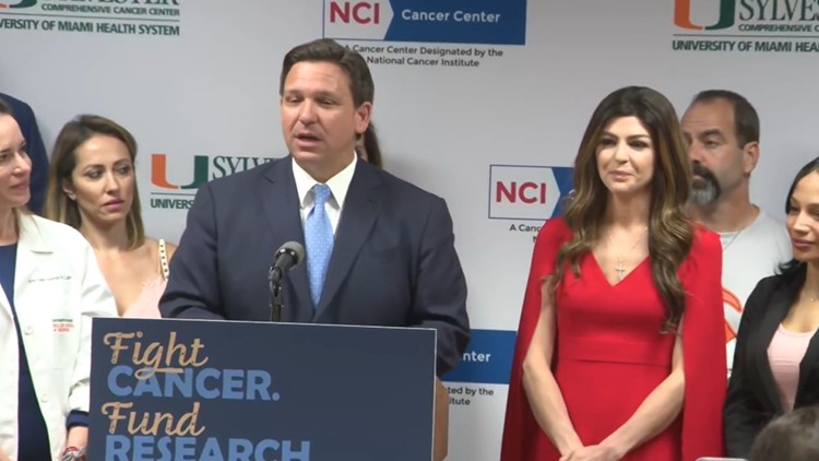 'Hope is alive': First Lady Casey DeSantis joins governor to announce $100 million for cancer research