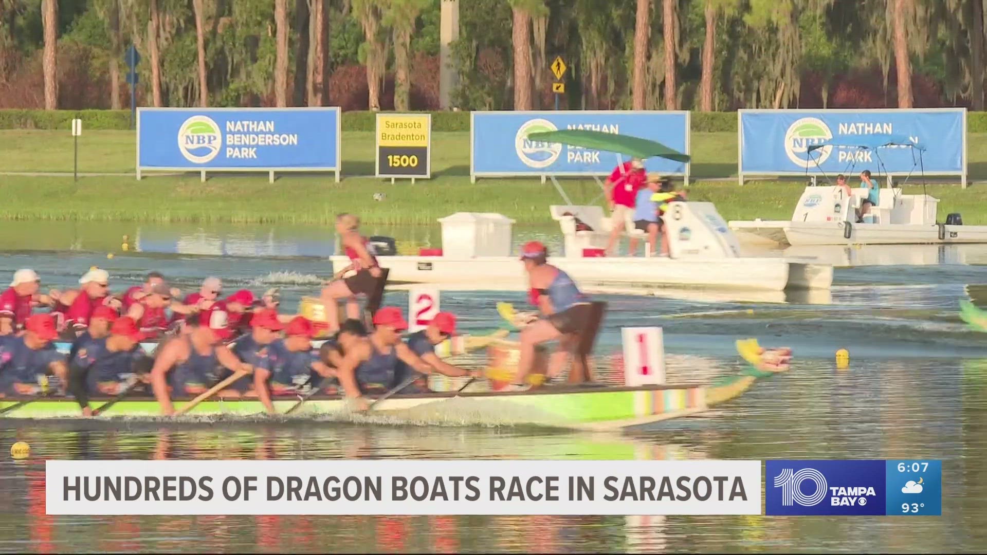 Teams from all over the country raced dragon boats at Nathan Benderson Park in Sarasota.