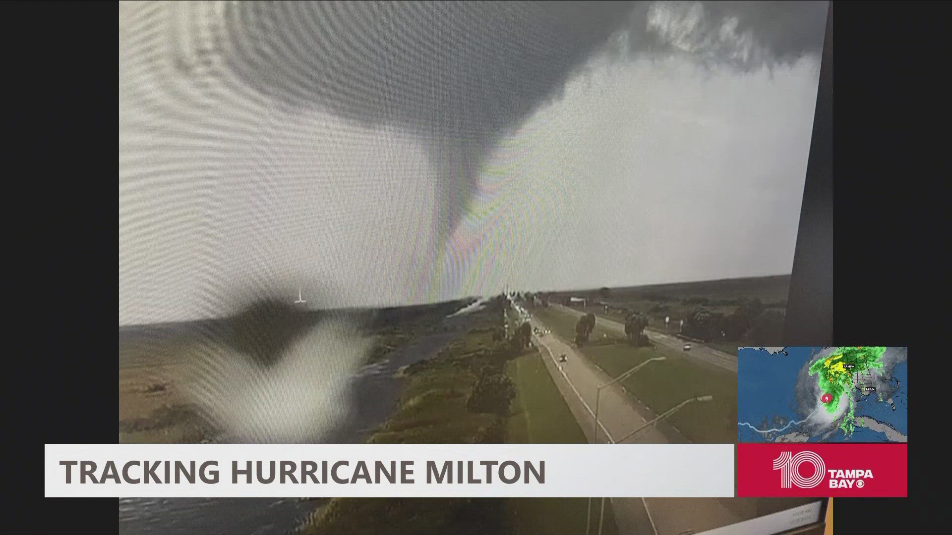 NWS Miami released photos of a tornado they said crossed I-75 in South Florida.