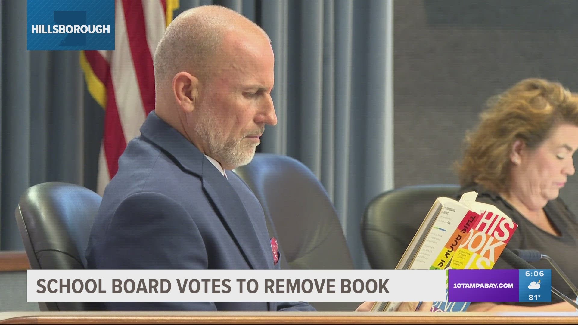 In a 4-3 decision the Hillsborough County School board decided to remove the book not just from Pierce Middle School, but all middle schools.