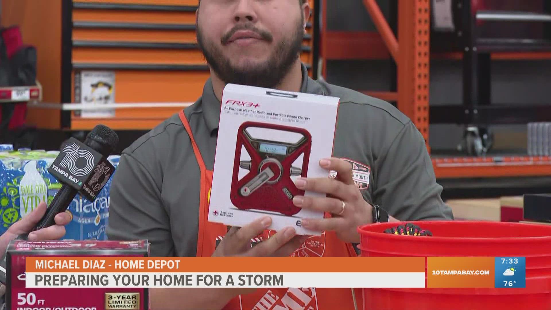 10 Tampa goes to Home Depot to see what are the essentials you need to prepare for a storm.