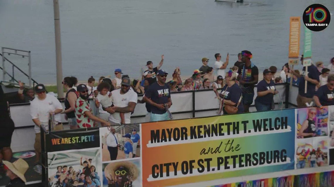 St. Pete Pride parade in downtown St. Petersburg