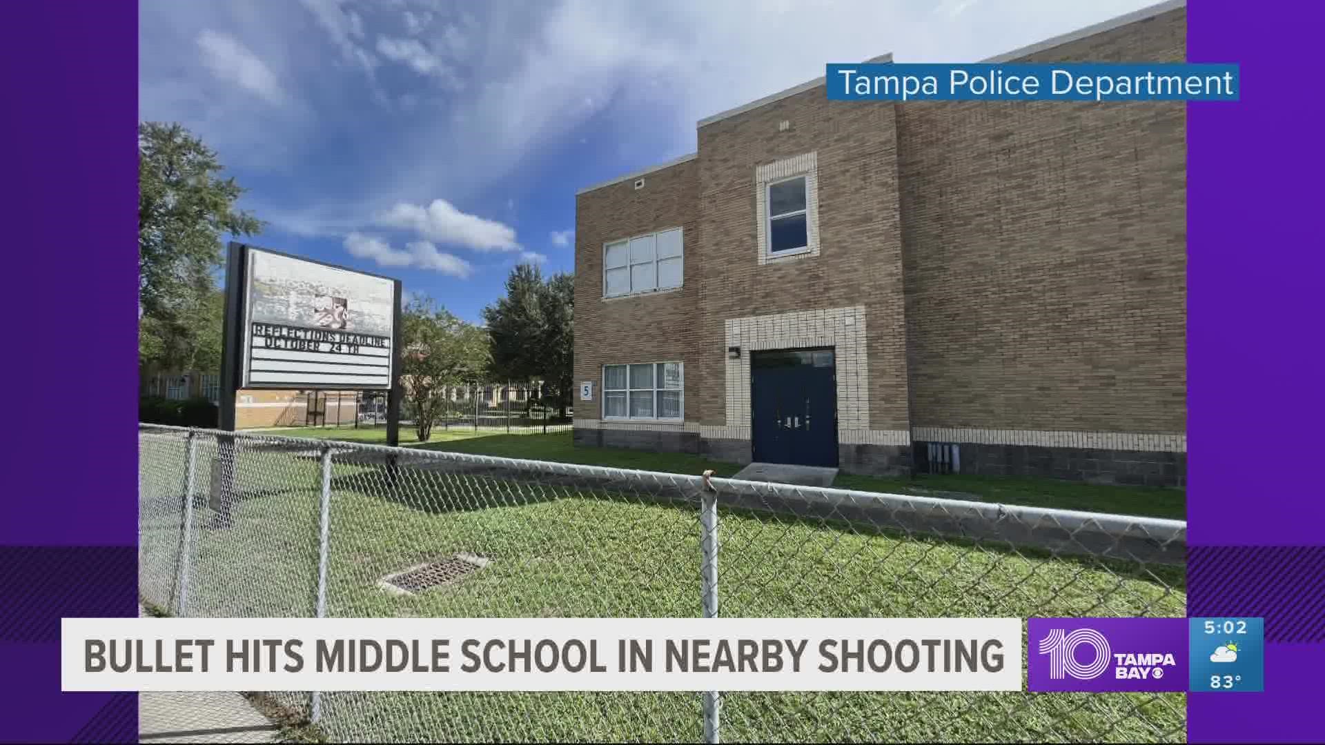 No students were near and no classes were ongoing in the area, according to police. The school faces no threat.