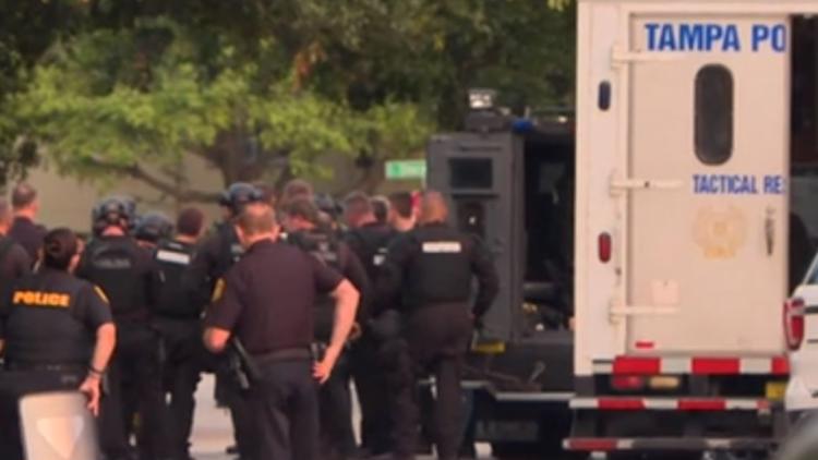 Tampa Police Department Standoff Ends 7830