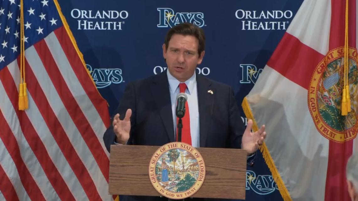 DeSantis says Florida supports plan for Rays stadium at HCC: 'Baseball belongs in Tampa Bay'