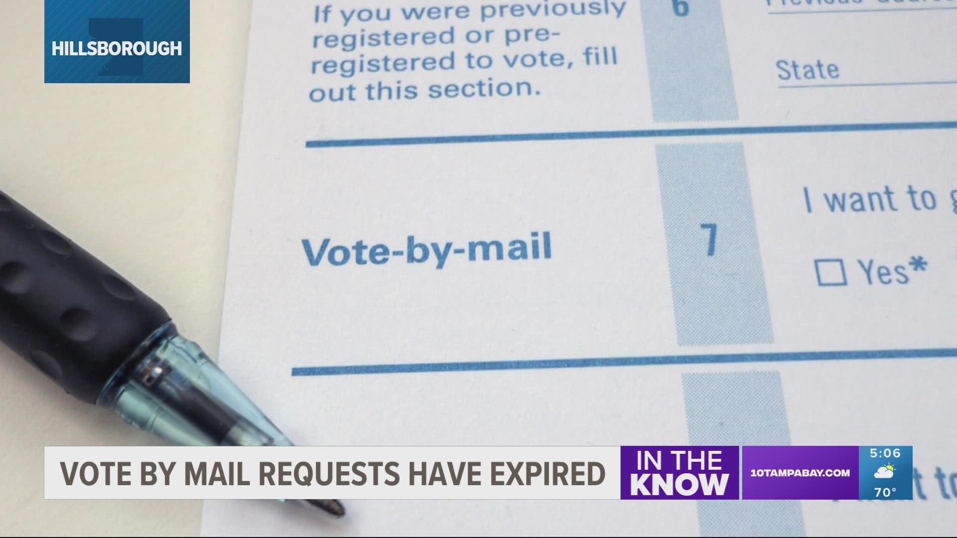 Hillsborough votebymail voters need to request new ballot