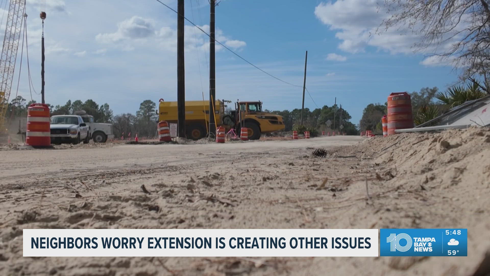 wtsp.com - Jennifer Titus - Neighbors concerned about noise and environment during Citrus County road construction