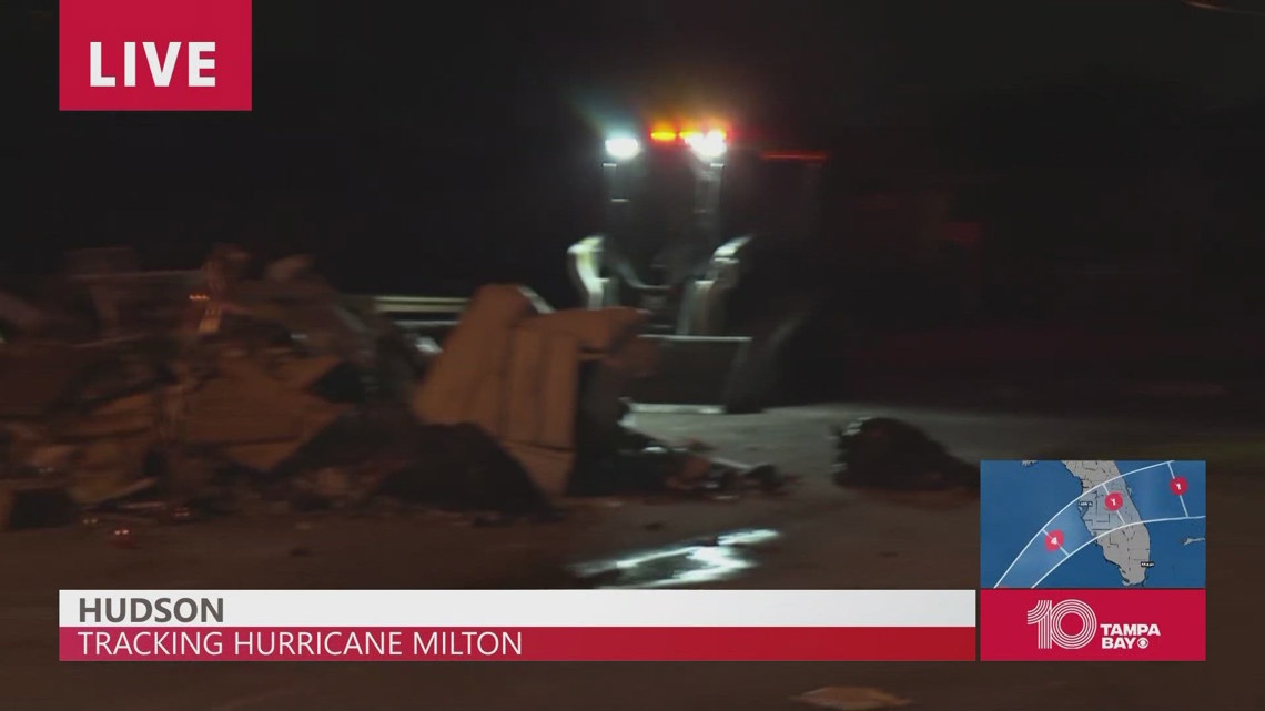 Haulers in Hudson work to clear as much as they can before Milton hits ...