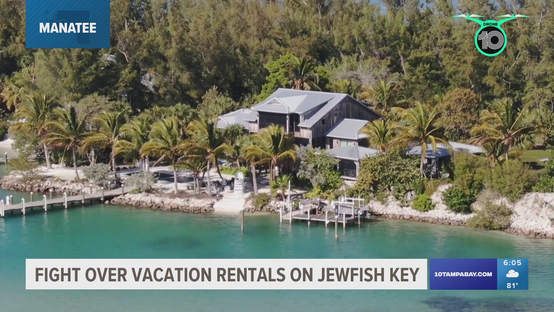 Discussion over vacation rentals on Jewfish Key