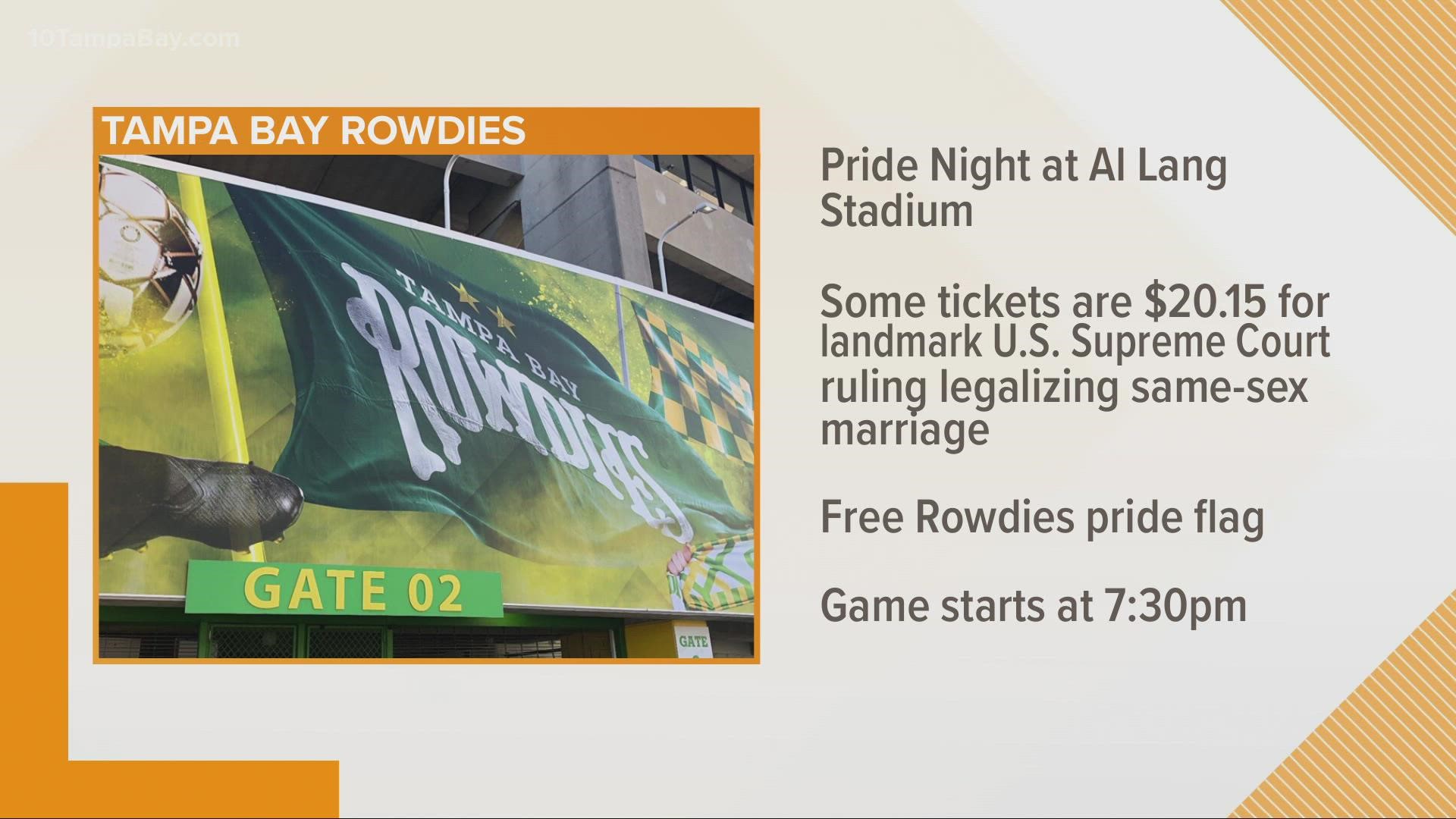 Enjoy Pride night with the Tampa Bay Rowdies. Plus, the inaugural P1 Powerboat Grand Prix in St. Pete.