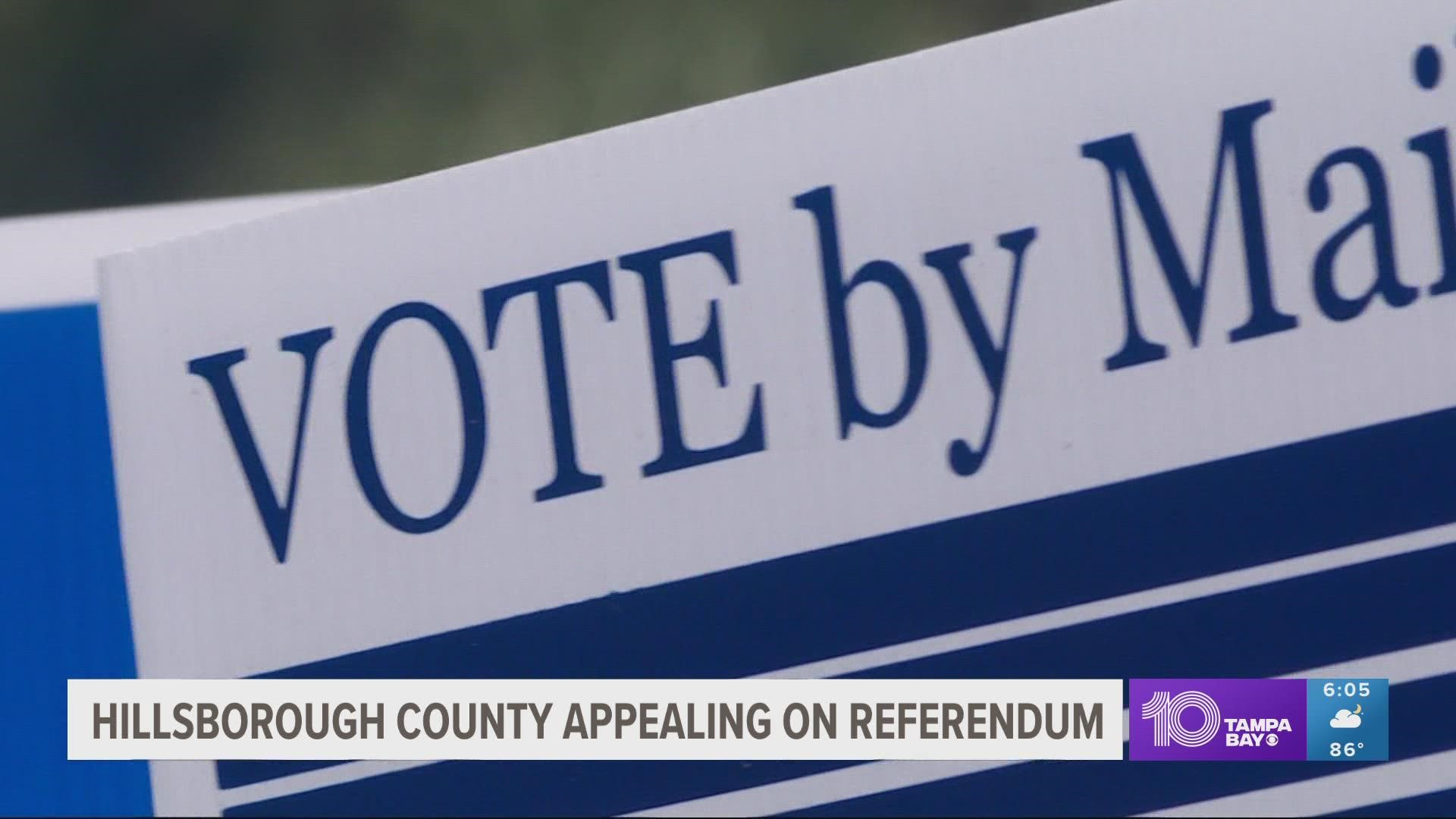 A judge is ruling to reject the ballot but commissioners voted to appeal and hire a special appellate counsel.