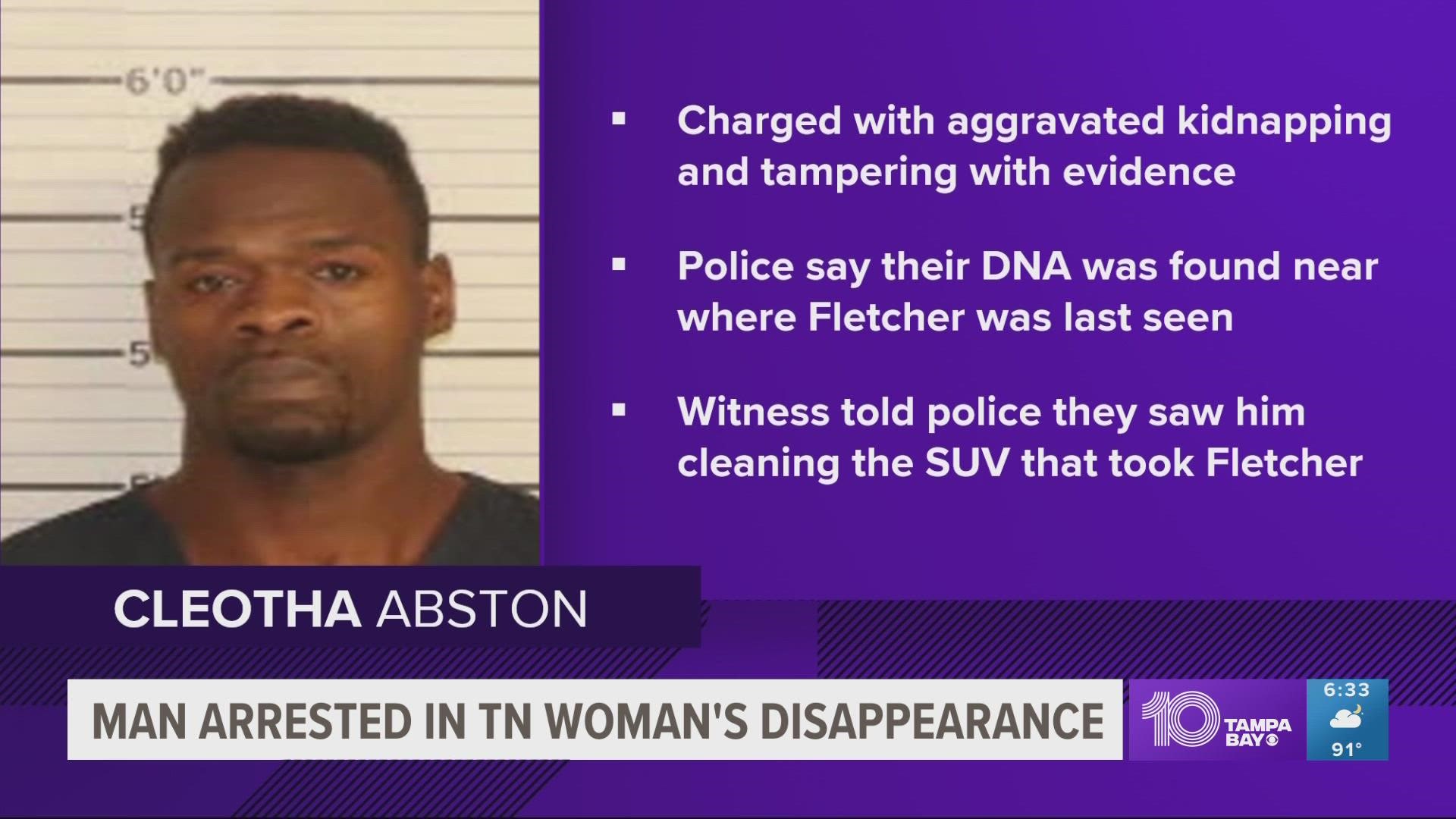 The suspect was previously convicted of especially aggravated kidnapping and aggravated robbery in Shelby County, according to TDOC. Fletcher is still missing.