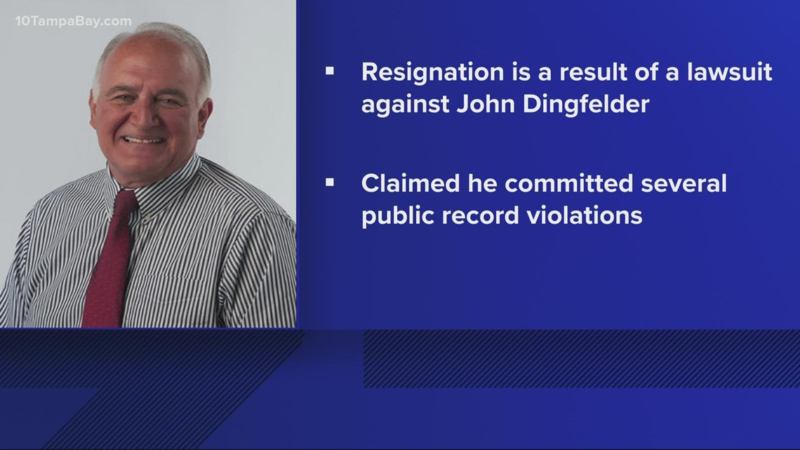 Tampa City Councilman John Dingfelder resigning in wake of public records lawsuit