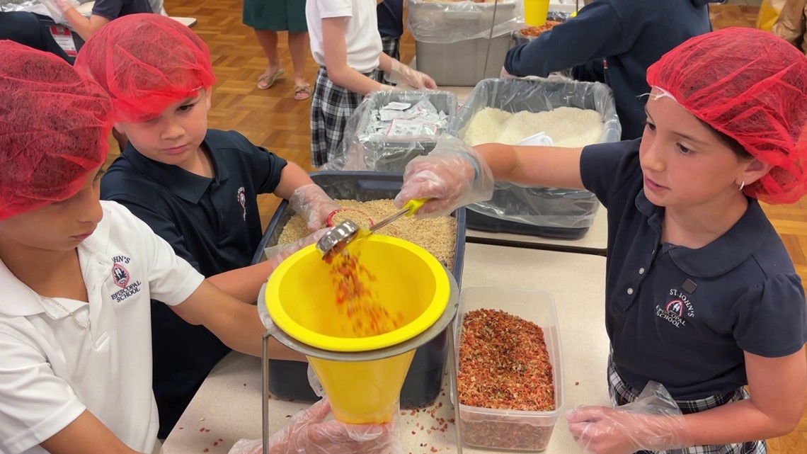 St. John's students pack 12,500 meals for Haiti kids - Vimarsana News