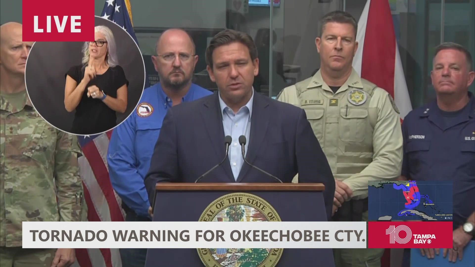 DeSantis Underlines 'significant' County, State Response As Hurricane ...