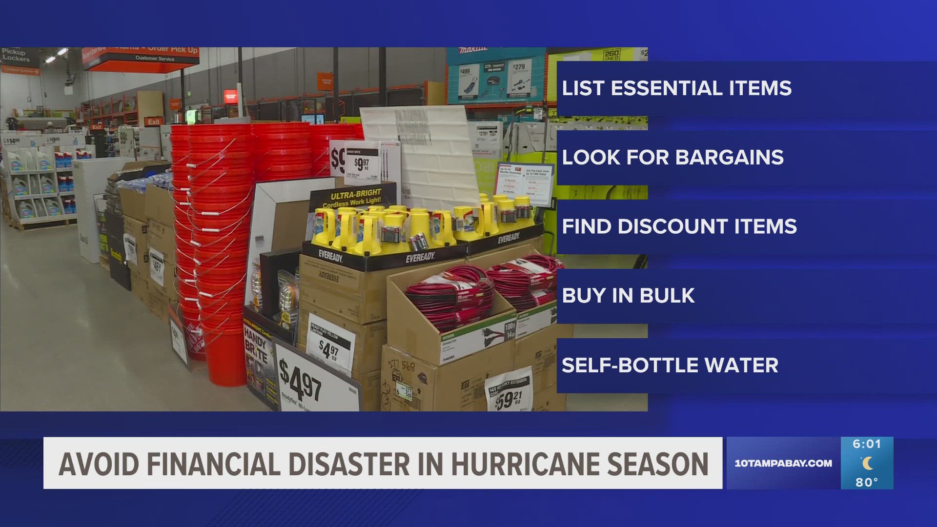 We know waiting until the last minute isn't recommended, but did you know FEMA recommends not buying everything at once? Here's how to plan and save money.